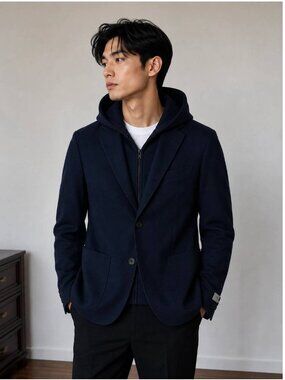 NEW Giasone Austin Hood Jacket with Detachable Bib and Hood Size 44R